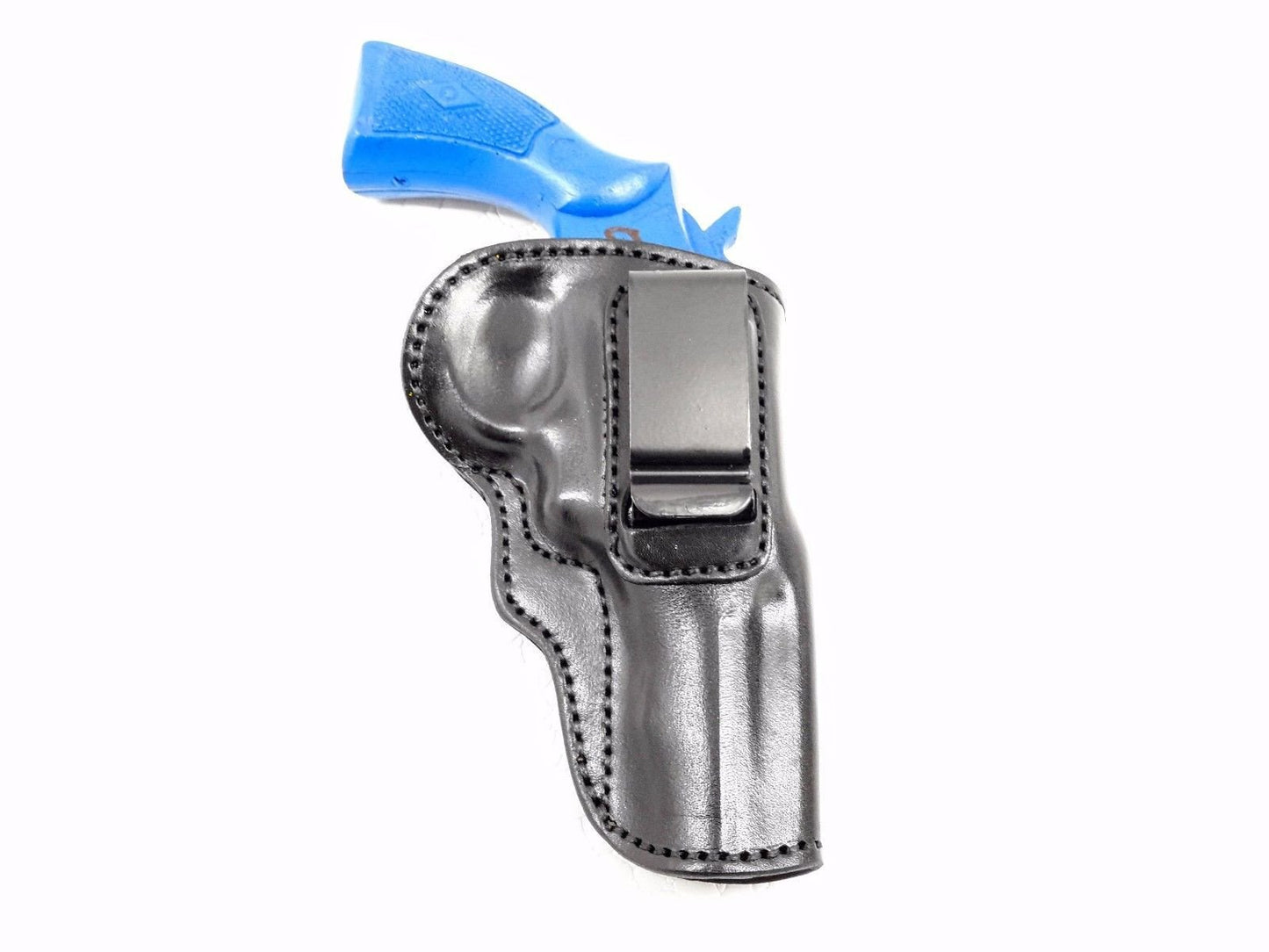 IWB Inside the Waistband Leather Belt Holster – Premium Cowhide Fits .38 Special revolver (3")