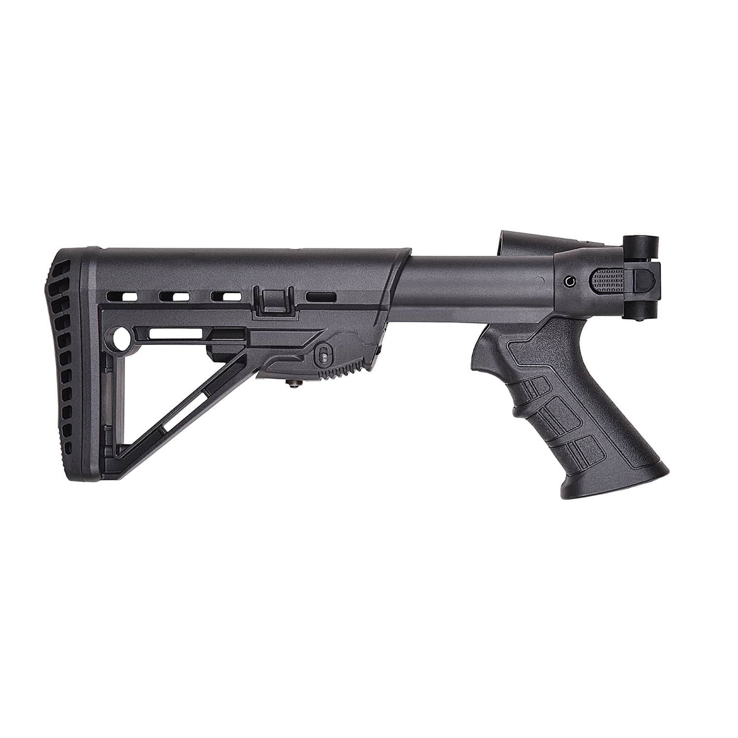 Folding Tactical Buttstock with Pistol Grip for Universal, Adjustable, Collapsible Compatible with