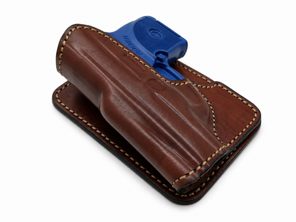 Ambidextrous Premium Genuine Leather Wallet Pocket Holster Fits