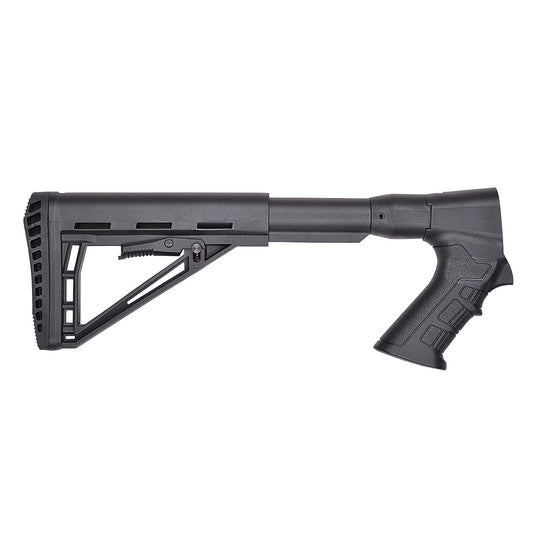 Fixed Tactical Adjustable Shotgun Stock Kit with Ergonomic Pistol Grip Compatible with