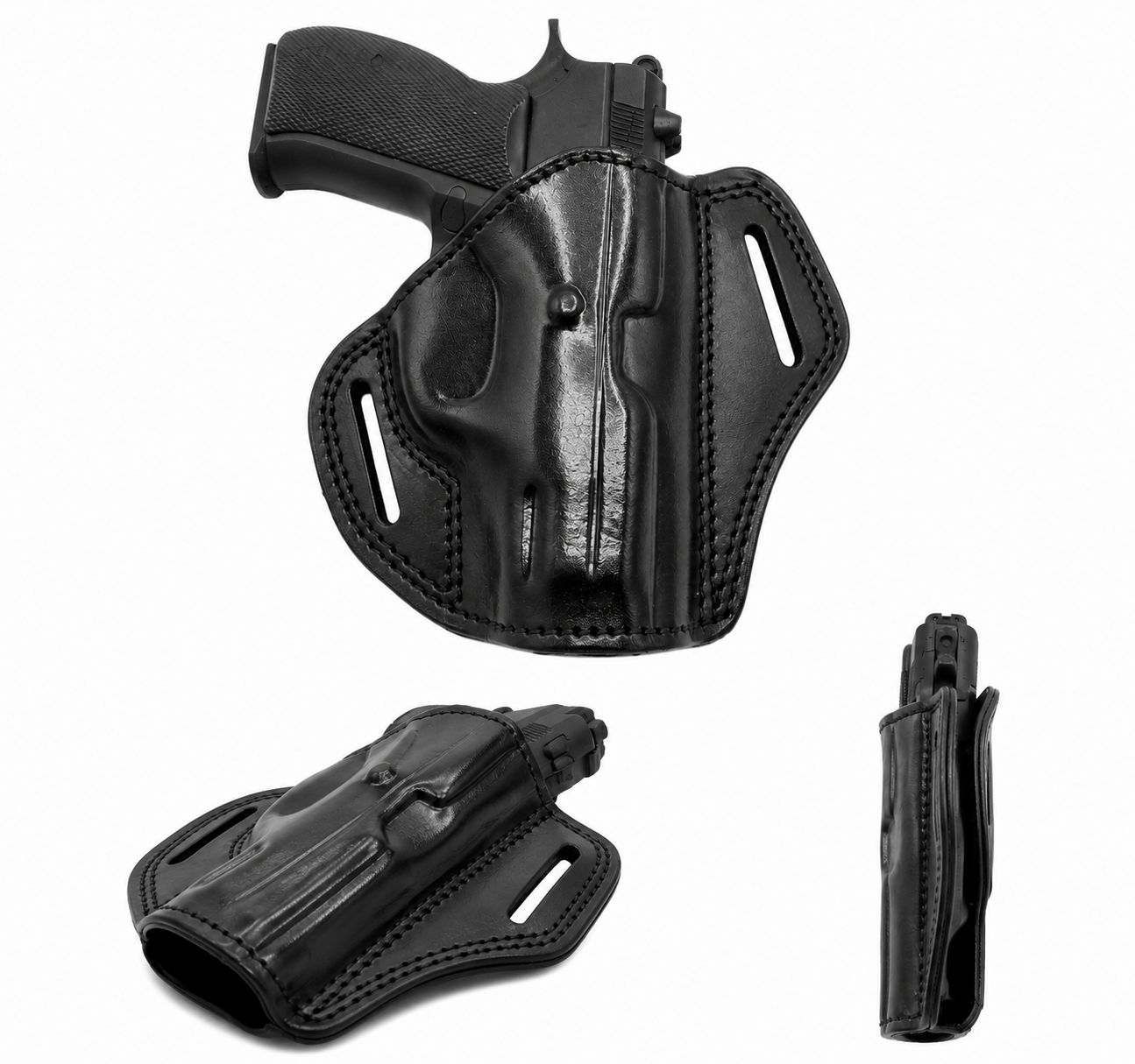 Premium Leather OWB Holster | Open Top RH Fits Smith & Wesson SW99