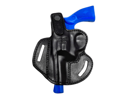 Thumb Break Leather Belt Holster – Premium Cowhide Fits .38 Special revolver (3")