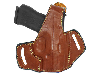 OWB Thumb Break Leather Belt Holster Fits GLOCK 21