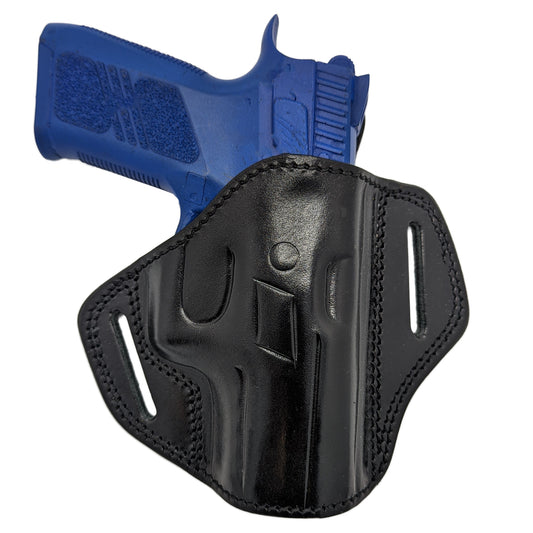 OWB Open Top Concealable Leather Belt Right Hand Holster Fits Ruger LCP & II
