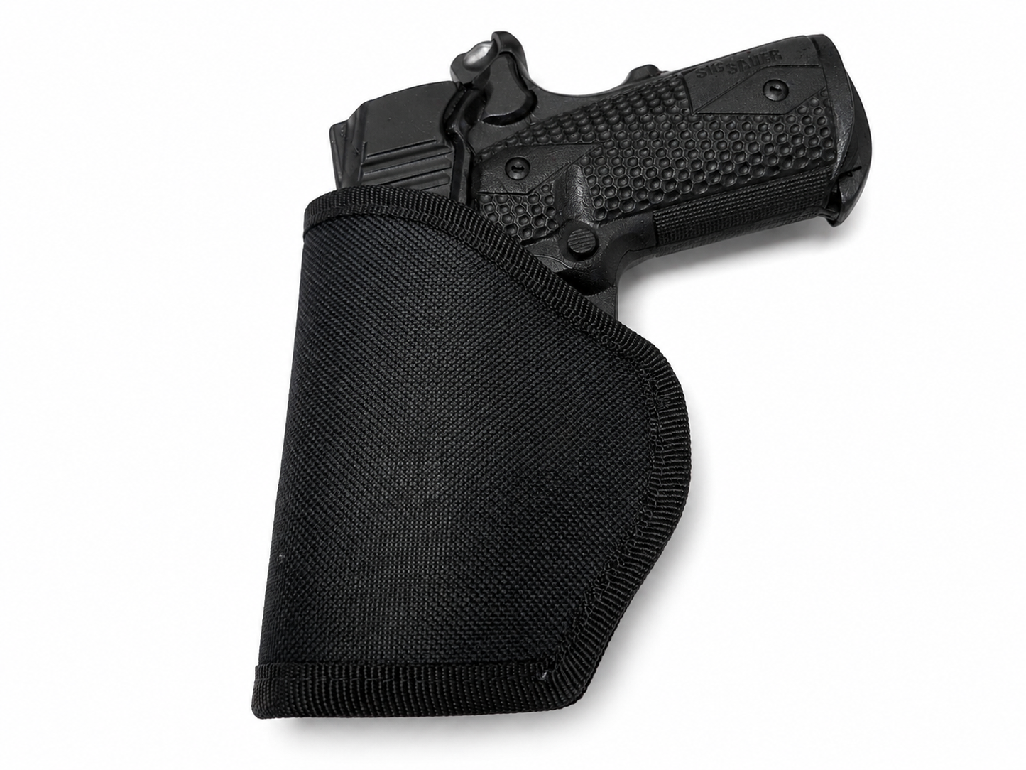 IWB Nylon Pistol Holster Inside Waistband Metal Belt Clip Concealed Carry Black STI Shadow