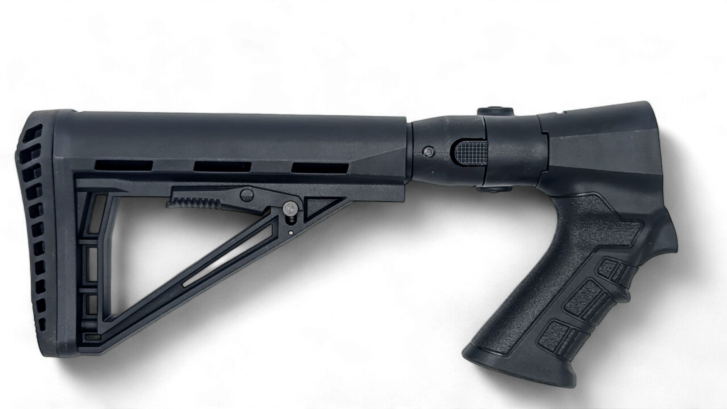 Folding Tactical Buttstock with Pistol Grip, Adjustable, Collapsible Compatible with TR RZ17