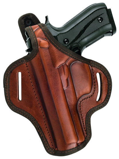 Premium OWB Thumb Break Leather Belt Holster Fits