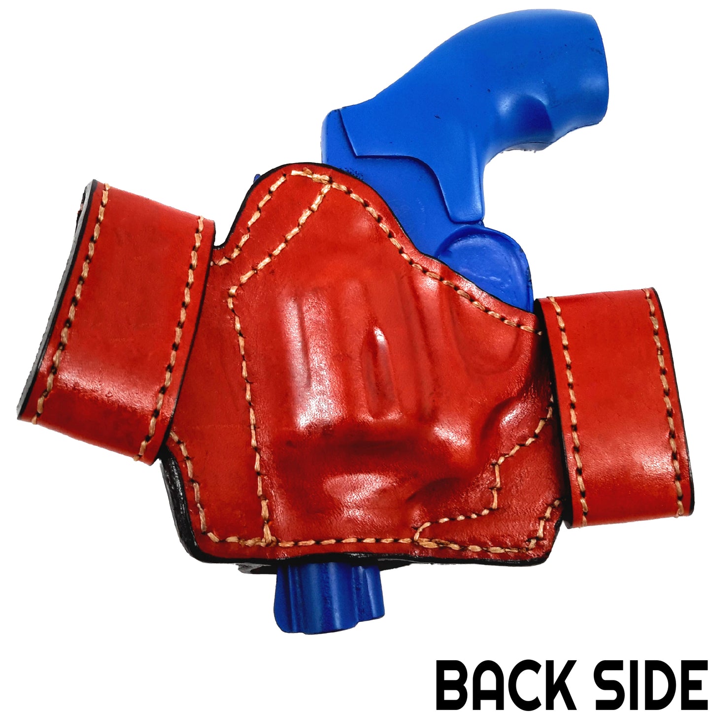 OWB Snap-On Leather Open Top Holster Fits Smith & Wesson 642