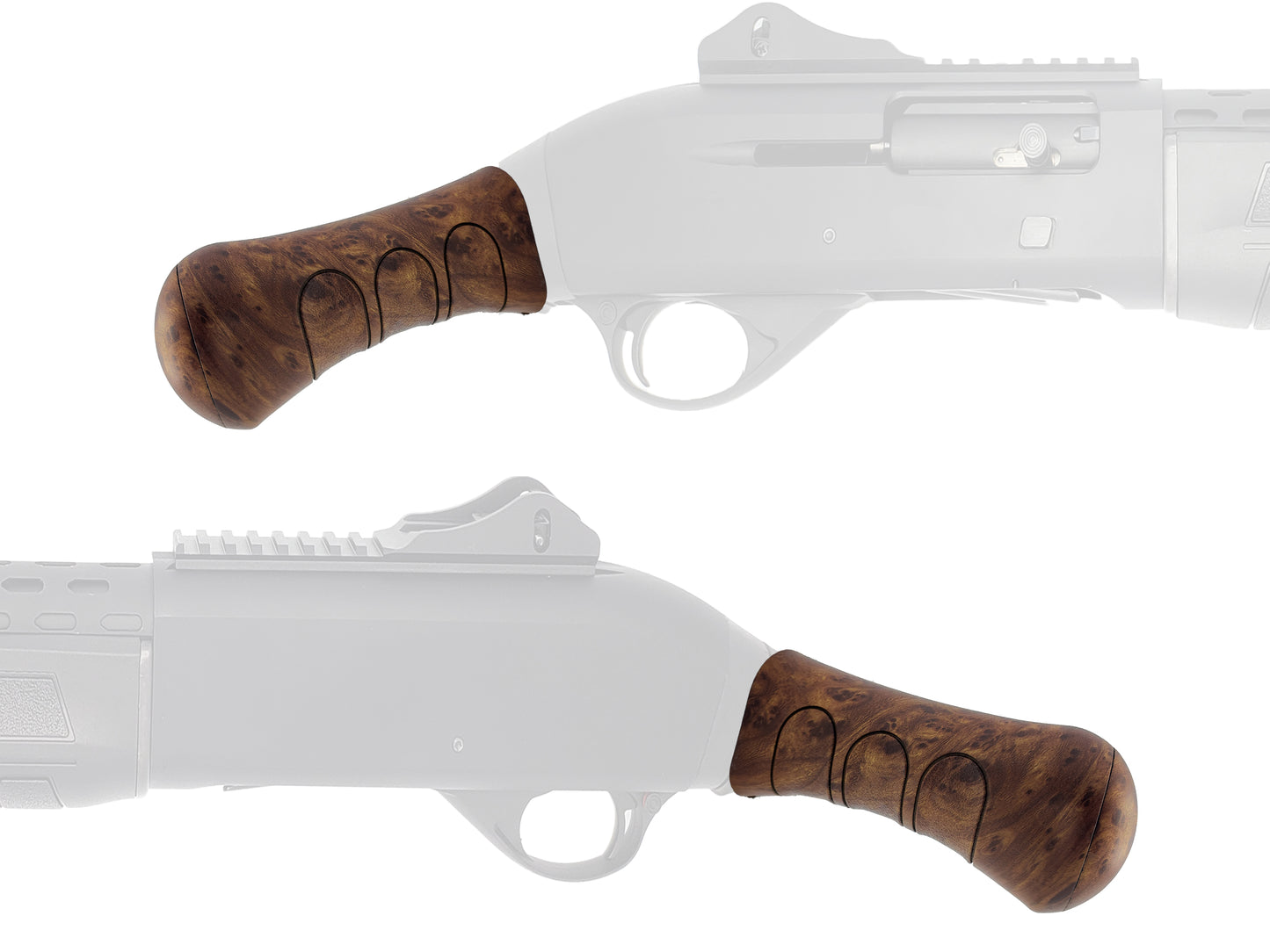 Raptor Birds Head Furniture Kit - Faux Wood-Grain Forend & Grip Set For ATA Arms Etro FDE 12 Gauge