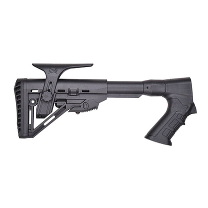 Tactical Shotgun Stock with Adjustable Length, Cheek Rest, Buttpad, and Pistol Grip Compatible with ASI  PASI1 12GA