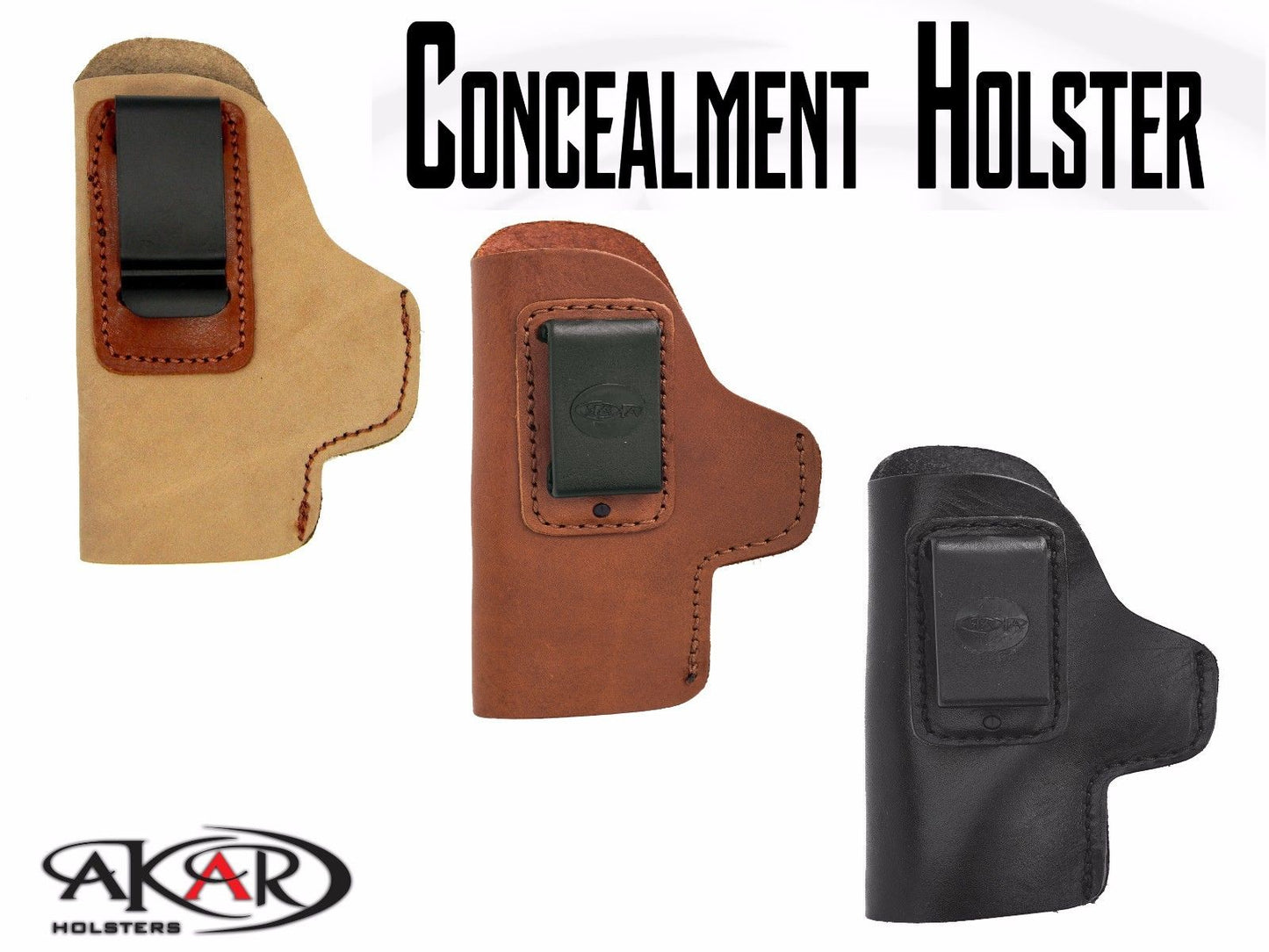 IWB CCW leather Holster LH Inside-the-Pants Clip-On Compatible with Smith & Wesson 5906