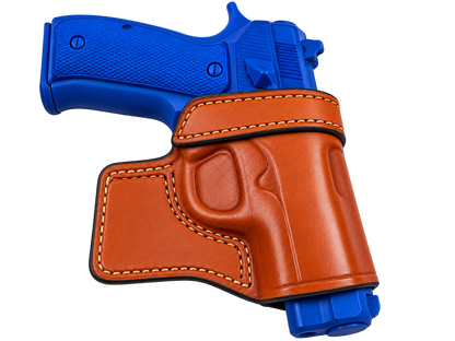Leather right-hand OWB belt-slide holster for Stoeger STR-9F, view 2