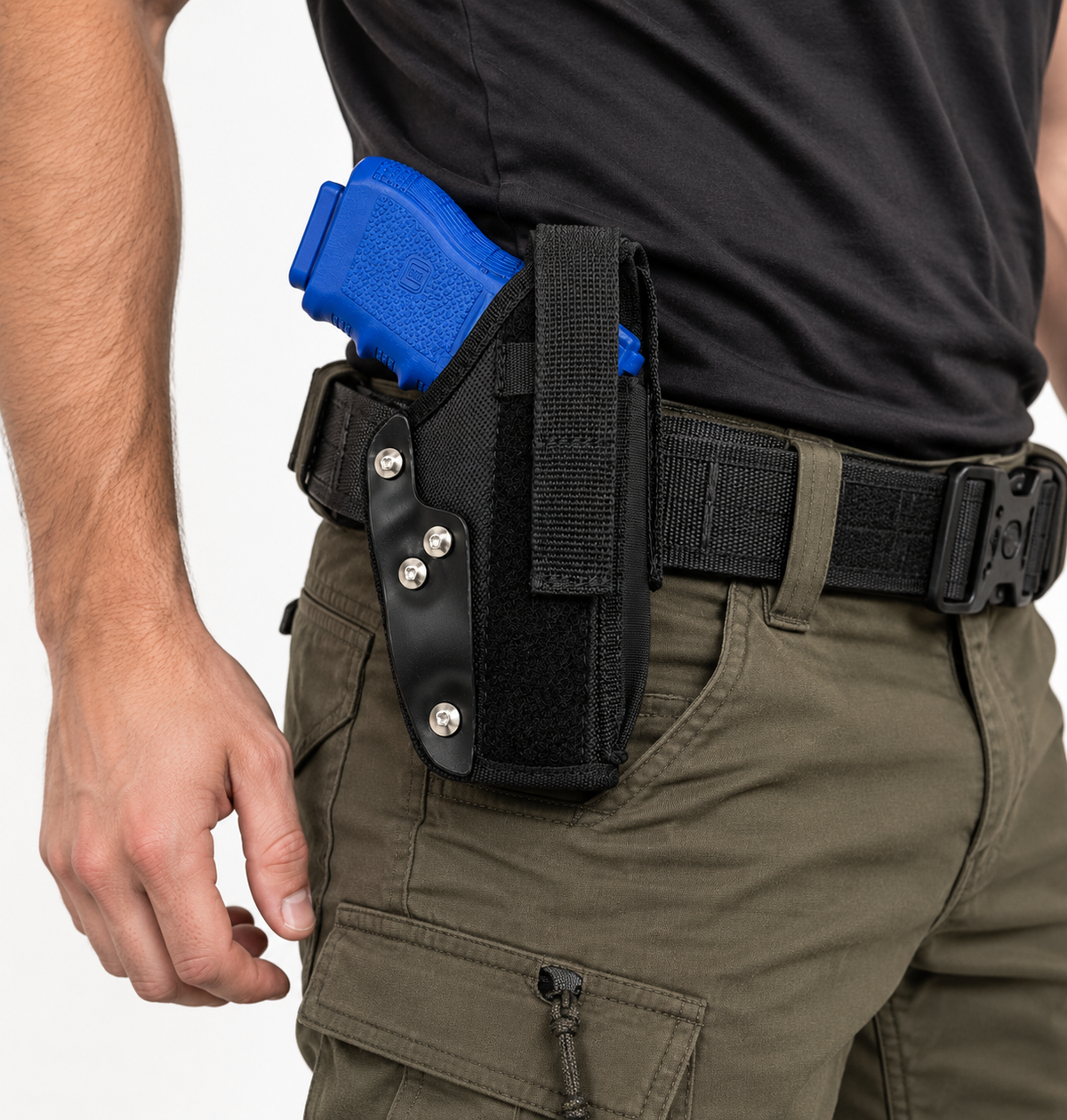 Heavy Duty Nylon OWB Pistol Holster Tactical Accessory Pouch Fits