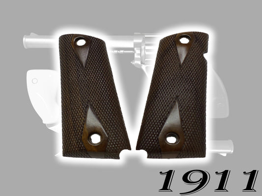 Full size 1911- Government- Commander Walnut Wood Grips- PICK YOUR STYLE