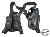 Springfield 1911 Range Officer Elite Operator  Shoulder Holster System with Double Mag Pouch