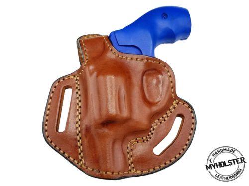Smith & Wesson Model 66 OWB Thumb Break Right Hand Leather Belt Holster