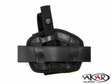 Load image into Gallery viewer, Ruger P93 OWB Leather &amp; Nylon Thumb Break Pancake Belt Holster
