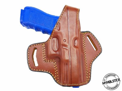 FN FNS-9C OWB Thumb Break Leather Belt Holster Fits