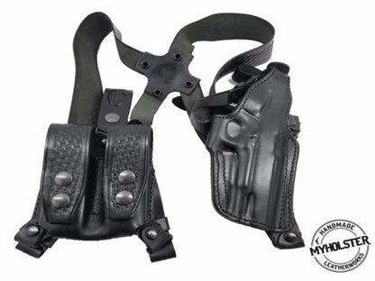 Ruger American 9MM Shoulder Holster with Double Mag Pouch