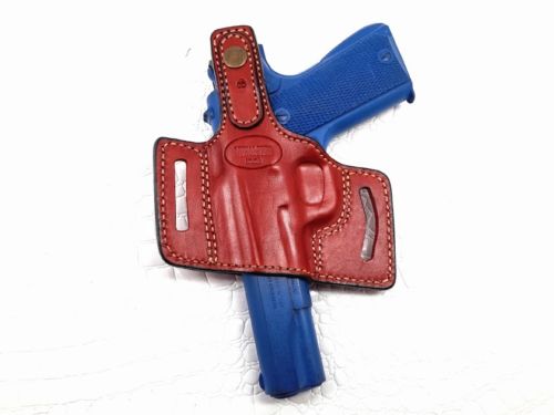 COLT 1911 OWB Quick Draw Leather Slide Holster W/Thumb-Break