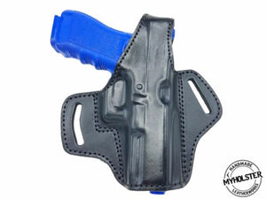 Smith & Wesson M&P 9 M2.0 Compact OWB Thumb Break Leather Belt Holster Fits