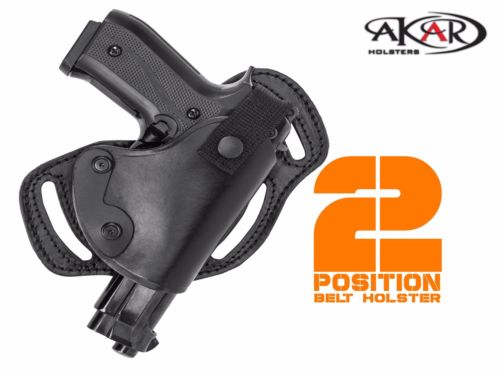 SCCY CPX 1 & CPX 2 Horizontal or Vertical SOB MOB LEATHER BELT HOLSTER, Akar