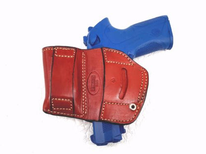 Belt Holster with Mag Pouch Leather Holster for Beretta PX4 Storm Sub, MyHolster