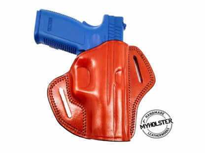 Open Top Belt Holster for Colt 1911 Commander Cocked and Locked 4"