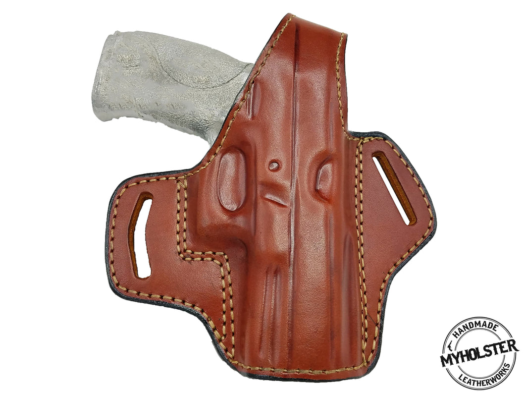 GLOCK 17/22/31  OWB Thumb Break Right Hand Leather Belt Holster
