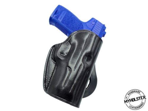 Sig Pro SP2340 Leather Quick Draw Right Hand Paddle Holster - Pick Your Color