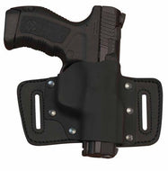 Ruger American 9MM OWB Holster Right Hand Kydex and Cow Hide Black