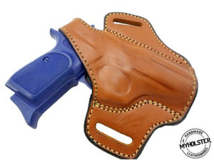 Rock Island Armory Baby Rock M1911-A1.380 ACP OWB Right Hand Thumb Break Leather Belt Holster