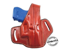 Load image into Gallery viewer, OWB Thumb Break Right Hand Leather Belt Holster Fits GLOCK 26
