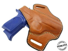 Load image into Gallery viewer, Bersa Thunder .380 OWB Right Hand Thumb Break Leather Belt Holster
