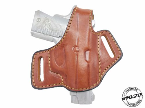 Kimber Micro 9 OWB Thumb Break Leather Belt Holster - Choose your Color -