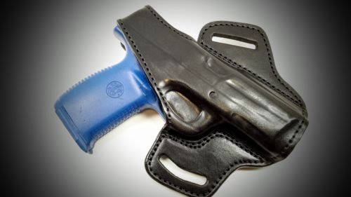 Black Pancake Belt Holster for S&W MP 9- 40 4"