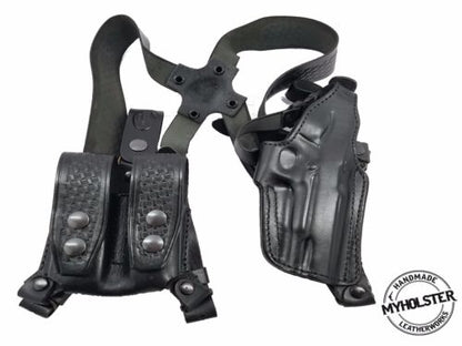 Shoulder Holster System with Double Mag Pouch for 1911 semi-autos , MyHolster