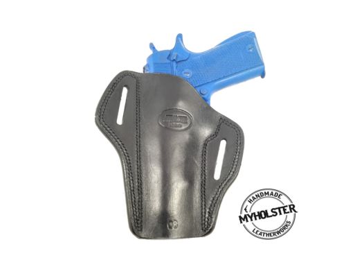 SPRINGFIELD ARMORY RONIN OPERATOR 4.5" 9MM 1911  OWB Open Top Belt Right Hand Leather Holster