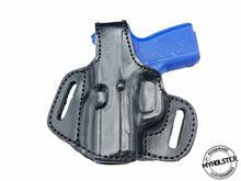 Load image into Gallery viewer, Kahr PM9 OWB Thumb Break Leather Belt Holster, MyHolster
