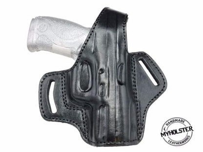 RUGER AMERICAN COMPACT 9 & 40 OWB Thumb Break Right Hand Leather Belt Holster