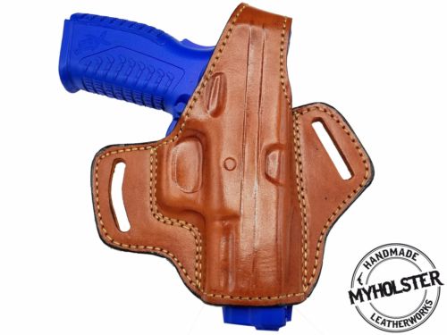 Springfield XDM .40 OWB Thumb Break Right Hand Leather Belt Holster