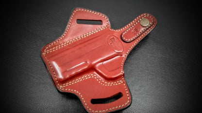 Premium Quality Brown Pancake Belt Holster for S&W M&P 45 4.5"