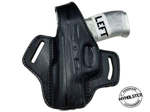 OWB Thumb Break Leather Belt Holster Fits Smith & Wesson 3914