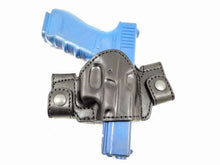 Load image into Gallery viewer, Snap-on Right Hand Leather Holster Fits Glock 17/22/31
