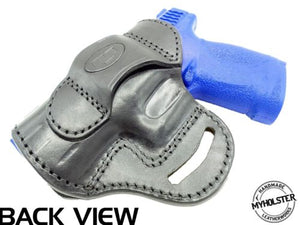 Springfield EMP 1911 9mm 3" Compact OWB Open Top Leather CROSS DRAW Holster