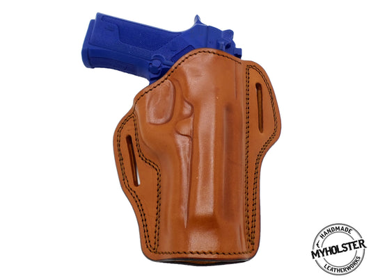 Sig Sauer P320 Right Hand Open Top Leather Belt Holster