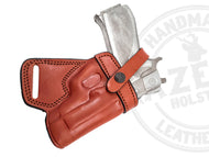 Beretta 84F Right Hand SOB Small Of the Back Brown Leather Holster | Gazelle