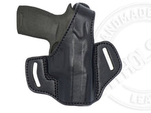 Load image into Gallery viewer, Sig Sauer P320 Compact 9mm OWB Thumb Break Leather Belt Holster
