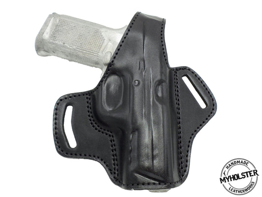 FN Hersta FNX .45 OWB Thumb Break Right Hand BLACK Leather Belt Holster