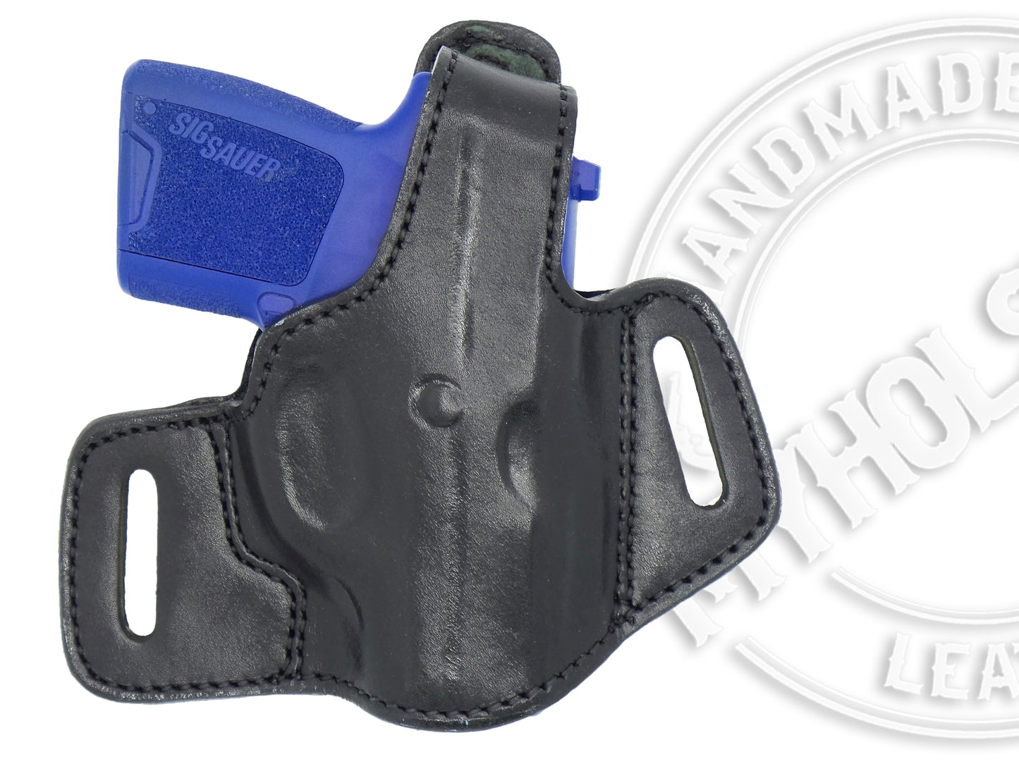 Sig Sauer P290 OWB Thumb Break Leather Belt Holster - CHOOSE YOUR COLOR AND HAND